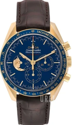 Speedmaster Moonwatch Blå/Läder Ø42 mm