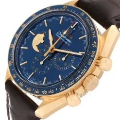 Speedmaster Moonwatch Blå/Läder Ø42 mm