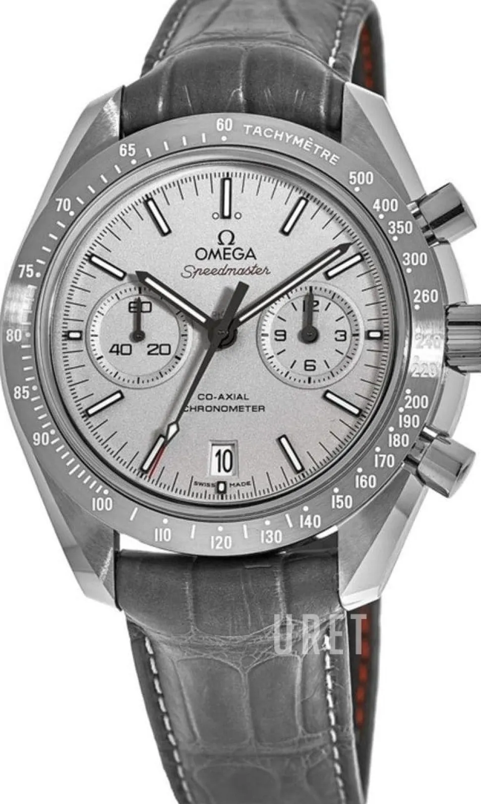 Speedmaster Moonwatch Co-Axial Chronograph 44.25mm Grå/Läder Ø44.25 mm