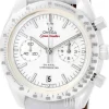 Speedmaster Moonwatch Co-Axial Chronograph 44.25mm Vit/Läder Ø44.25 mm