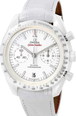 Speedmaster Moonwatch Co-Axial Chronograph 44.25mm Vit/Läder Ø44.25 mm