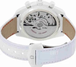 Speedmaster Moonwatch Co-Axial Chronograph 44.25mm Vit/Läder Ø44.25 mm