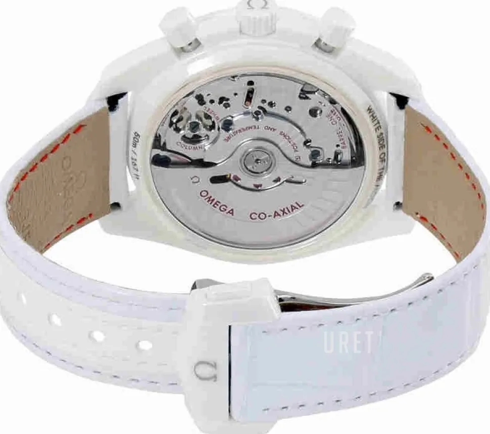 Speedmaster Moonwatch Co-Axial Chronograph 44.25mm Vit/Läder Ø44.25 mm