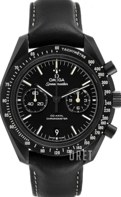 Speedmaster Moonwatch Co-Axial Chronograph 44.25mm Svart/Läder Ø44.25 mm