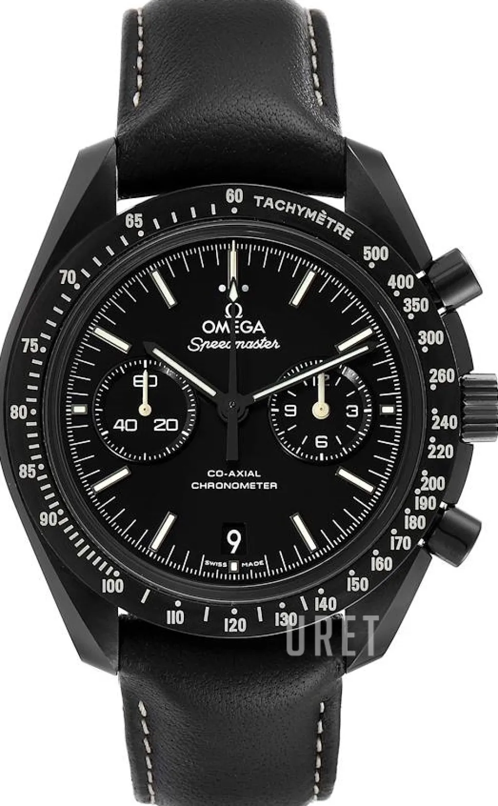 Speedmaster Moonwatch Co-Axial Chronograph 44.25mm Svart/Läder Ø44.25 mm