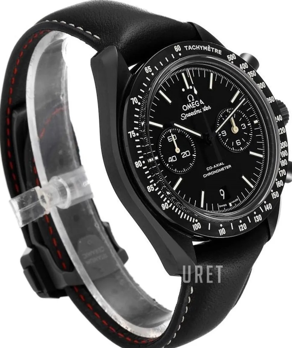 Speedmaster Moonwatch Co-Axial Chronograph 44.25mm Svart/Läder Ø44.25 mm