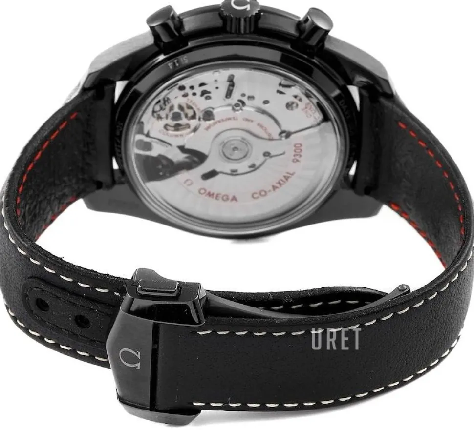 Speedmaster Moonwatch Co-Axial Chronograph 44.25mm Svart/Läder Ø44.25 mm