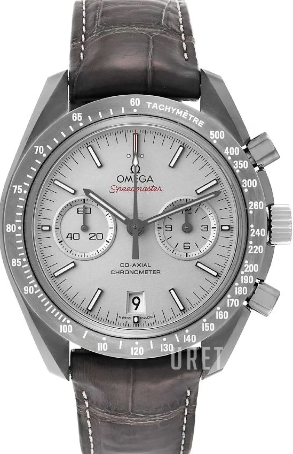 Speedmaster Moonwatch Co-Axial Chronograph 44.25mm Silverfärgad/Läder Ø44.25 mm