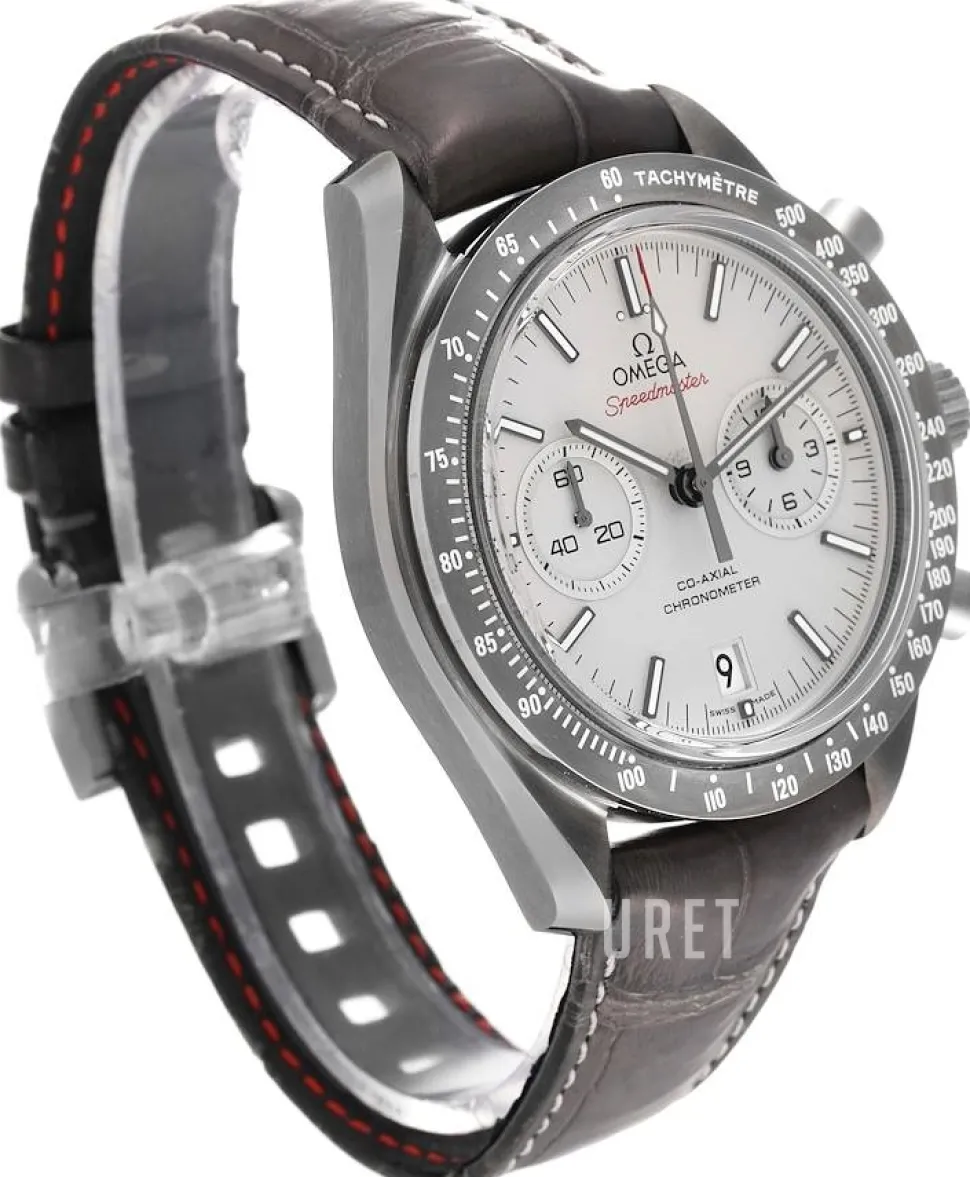 Speedmaster Moonwatch Co-Axial Chronograph 44.25mm Silverfärgad/Läder Ø44.25 mm