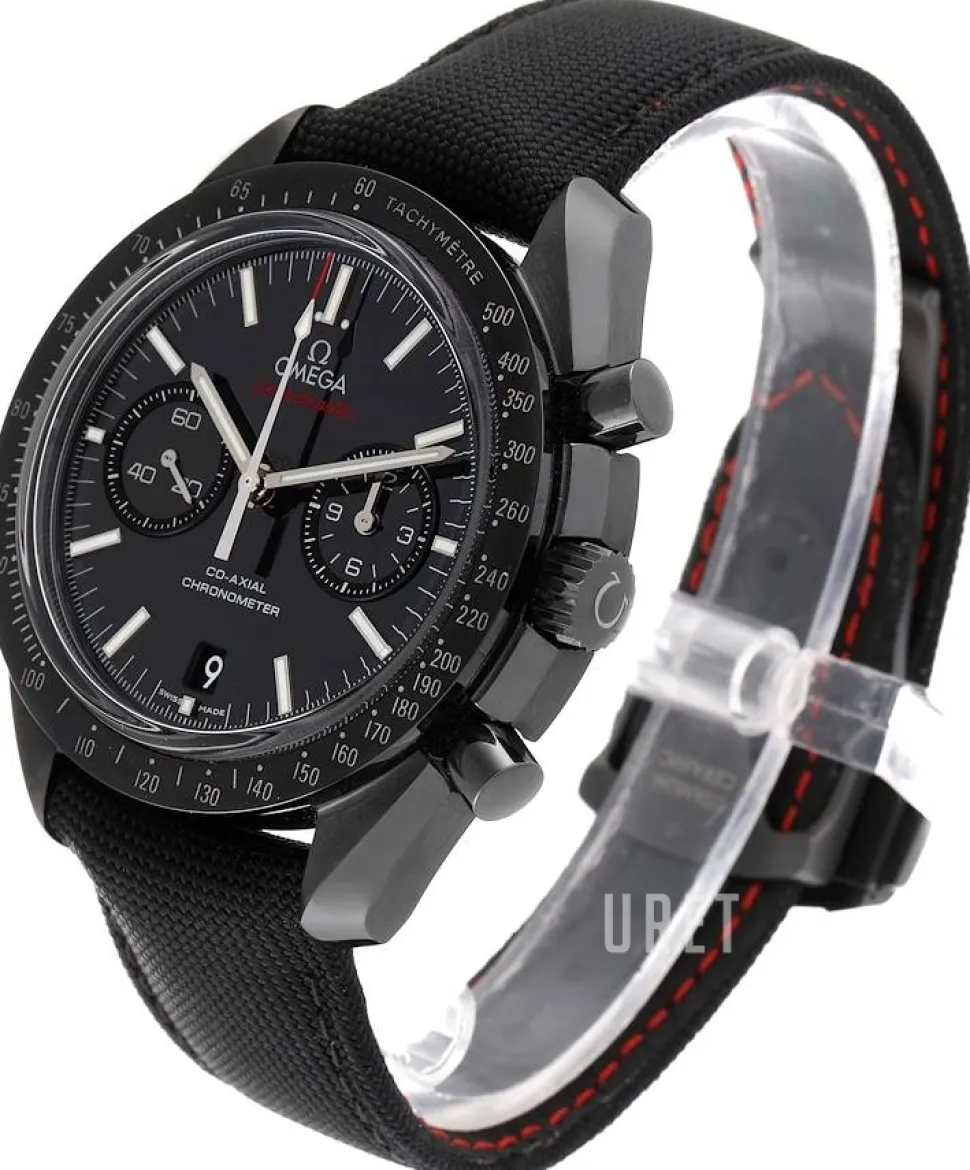 Speedmaster Moonwatch Co-Axial Chronograph 44.25mm Svart/Läder Ø44.25 mm