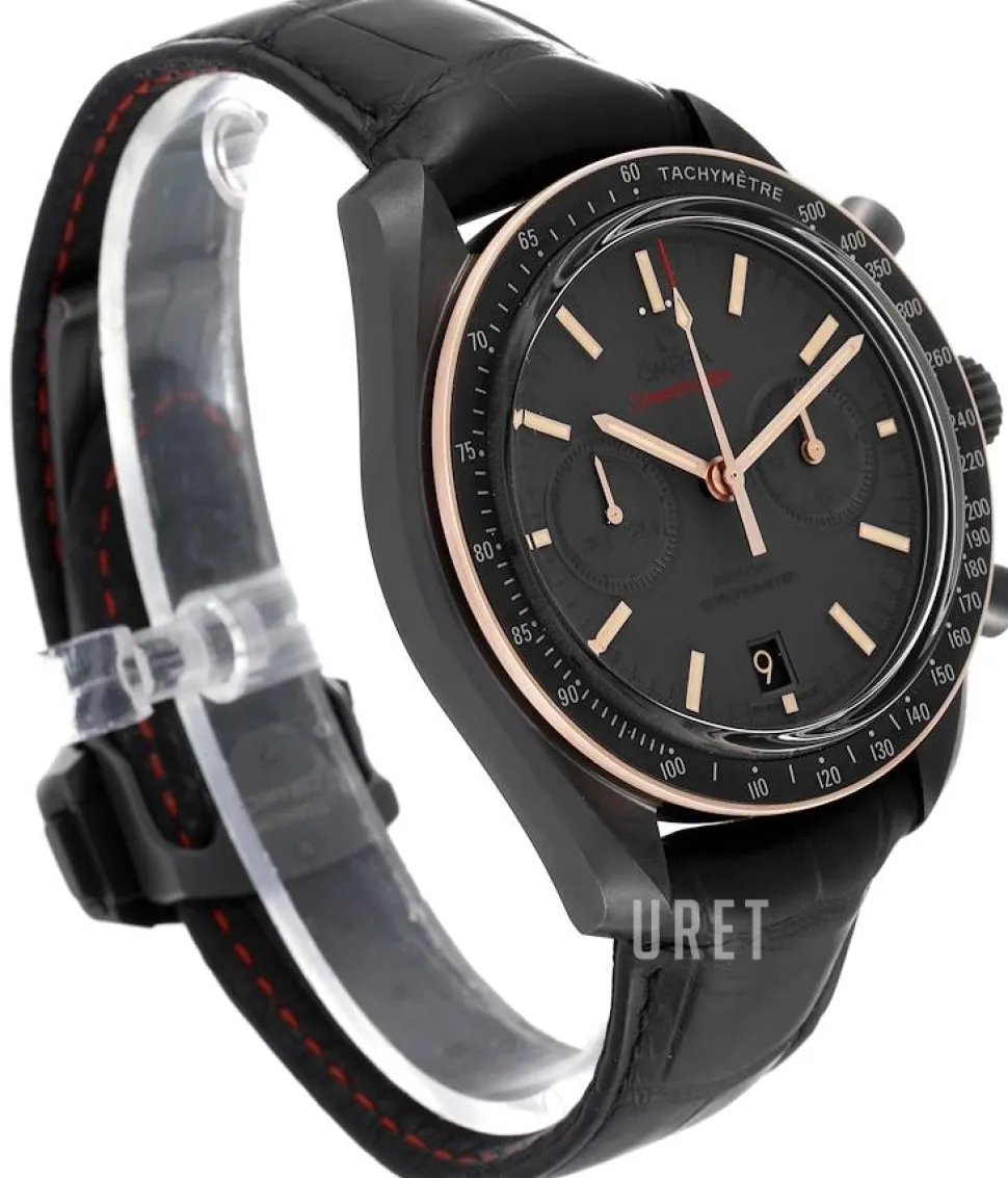 Speedmaster Moonwatch Co-Axial Chronograph 44.25mm Grå/Läder Ø44.25 mm