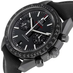 Speedmaster Moonwatch Co-Axial Chronograph 44.25mm Dark Side of the Moon Svart/Textil Ø44.25 mm
