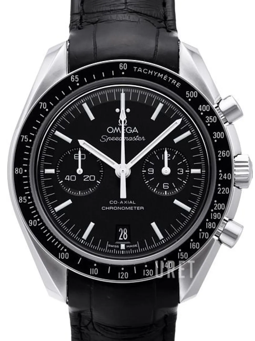 Speedmaster Moonwatch Co-Axial Chronograph 44.25mm Svart/Läder Ø44.25 mm