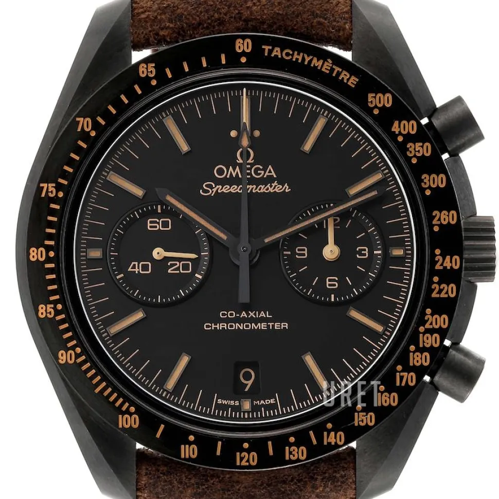 Speedmaster Moonwatch Co-Axial Chronograph 44.25mm Svart/Läder Ø44.25 mm
