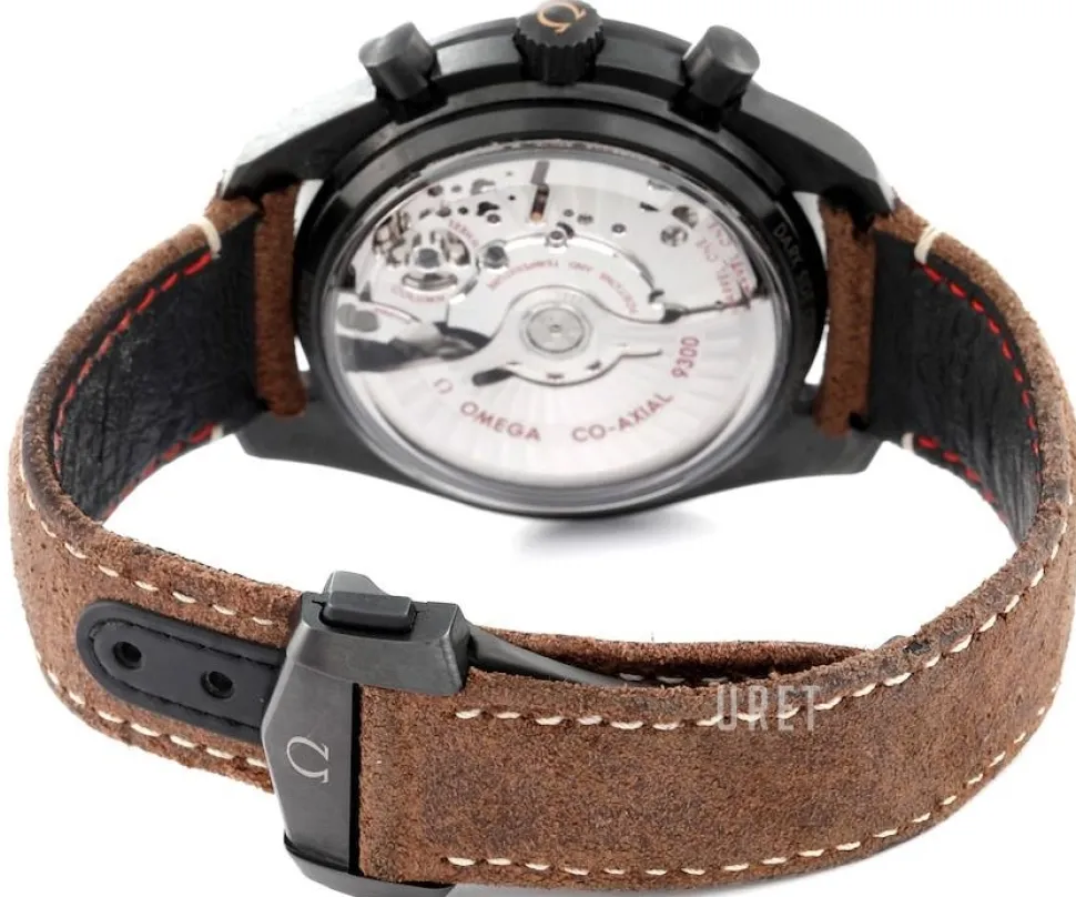 Speedmaster Moonwatch Co-Axial Chronograph 44.25mm Svart/Läder Ø44.25 mm