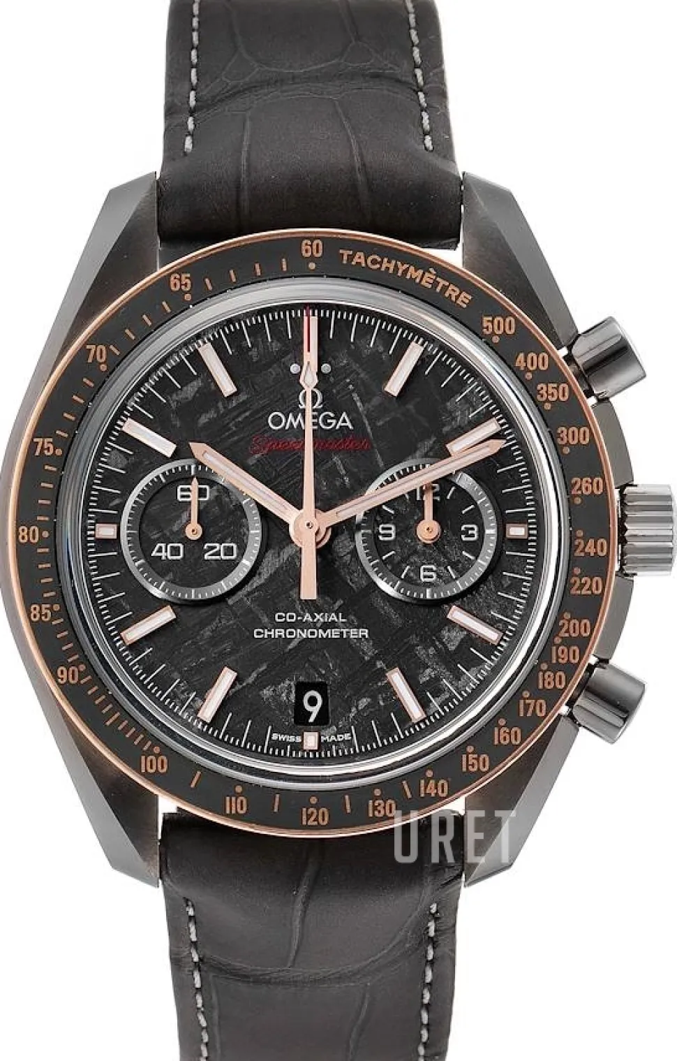 Speedmaster Moonwatch Grå/Läder Ø44.25 mm