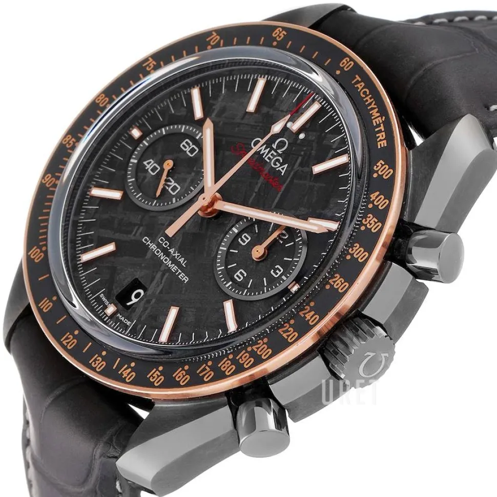 Speedmaster Moonwatch Grå/Läder Ø44.25 mm