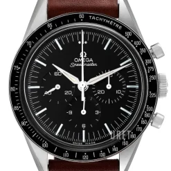 Speedmaster Moonwatch Numbered Edition 39.7mm First In Space Svart/Läder Ø39.7 mm