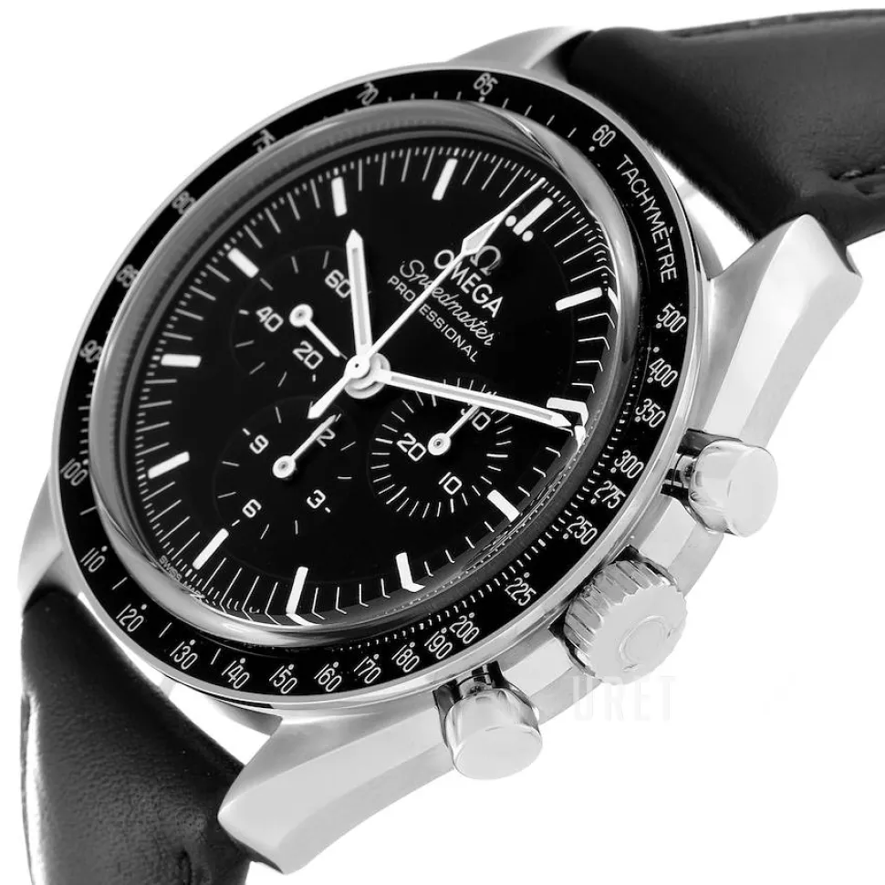 Speedmaster Moonwatch Professional 42mm Svart/Läder Ø42 mm