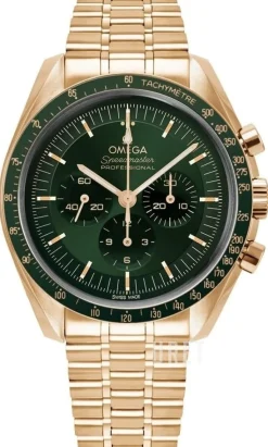 Speedmaster Moonwatch Professional 42Mm Grön/18 karat gult guld Ø42 mm