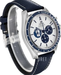 Speedmaster Moonwatch Professional 42Mm Snoopy Silverfärgad/Läder Ø42 mm