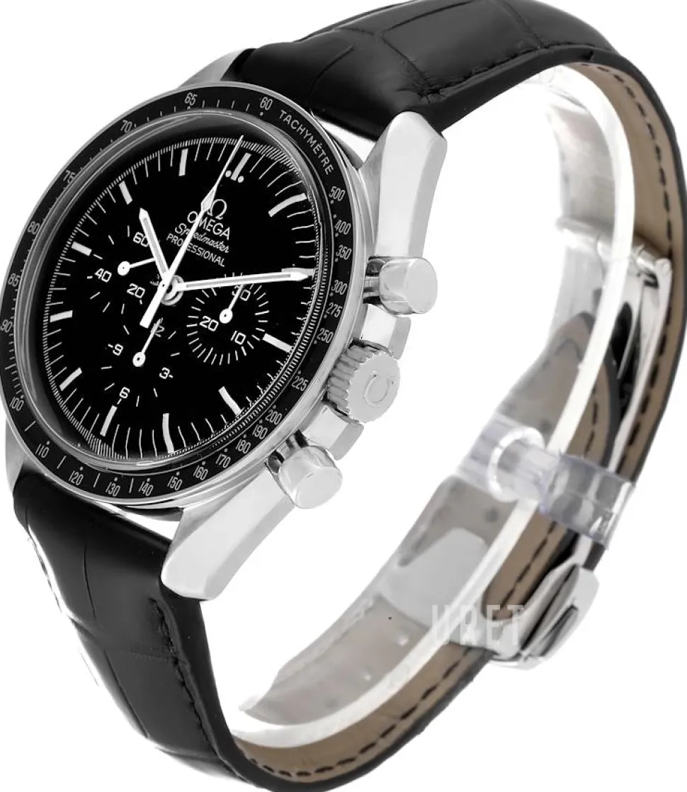Speedmaster Moonwatch Professional 42mm Svart/Läder Ø42 mm