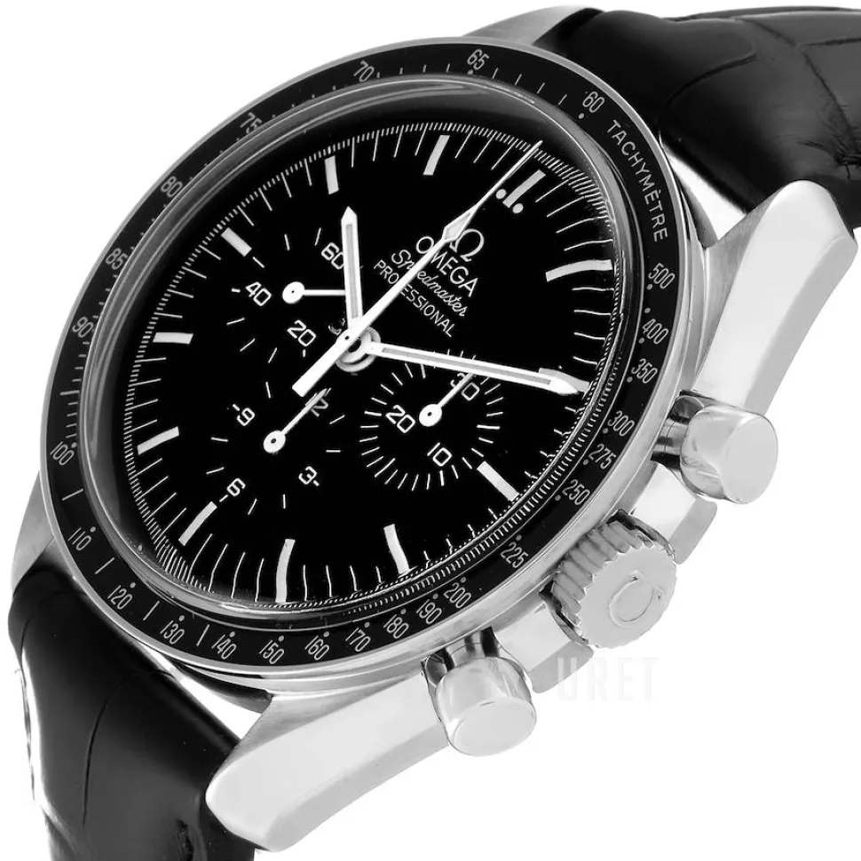 Speedmaster Moonwatch Professional 42mm Svart/Läder Ø42 mm