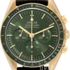 Speedmaster Moonwatch Professional 42Mm Grön/Läder Ø42 mm