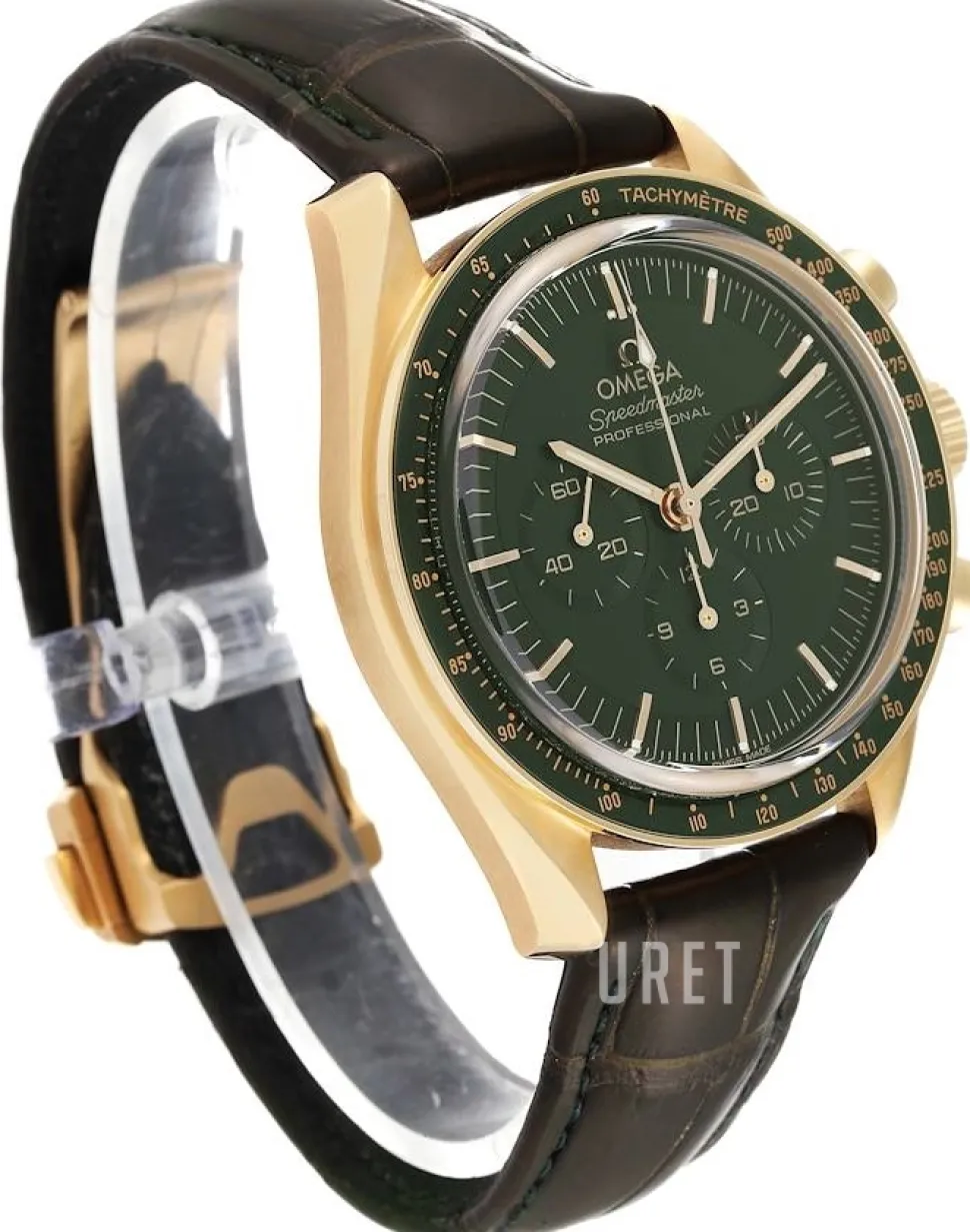 Speedmaster Moonwatch Professional 42Mm Grön/Läder Ø42 mm