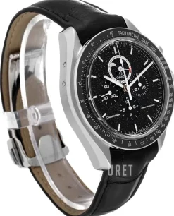 Speedmaster Moonwatch Professional Moonphase 44.25mm Svart/Läder Ø44.25 mm