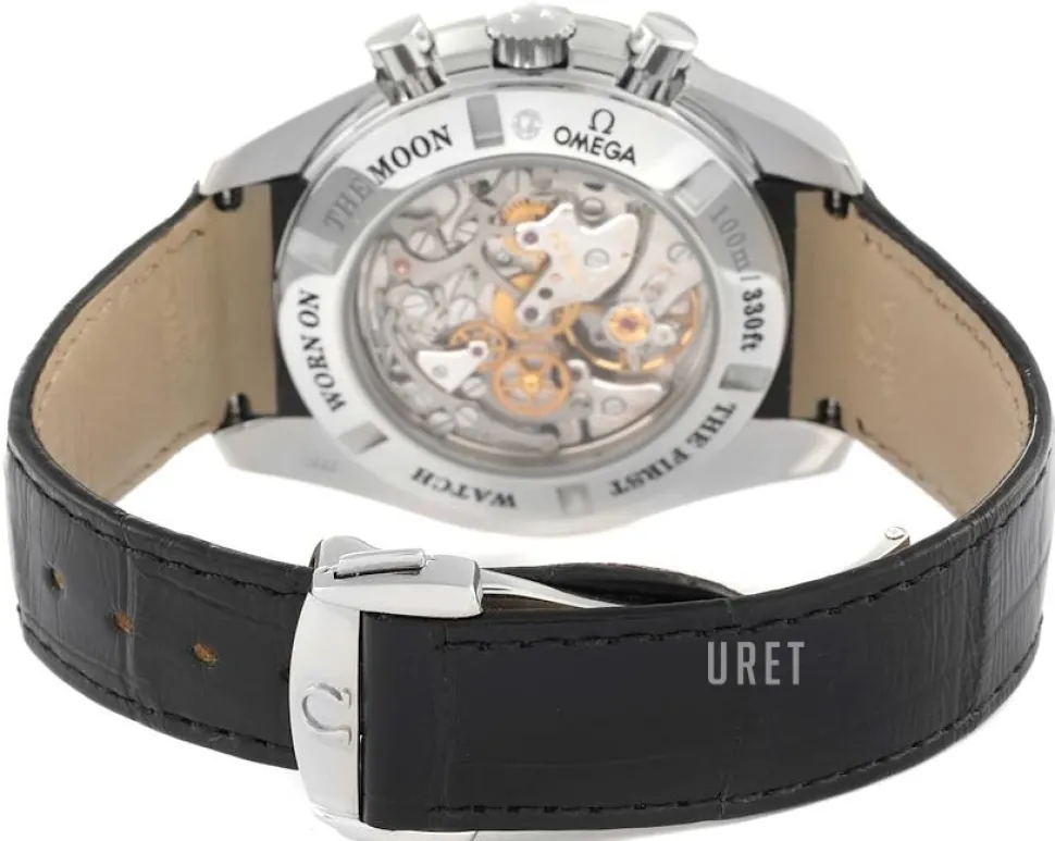 Speedmaster Moonwatch Professional Moonphase 44.25mm Svart/Läder Ø44.25 mm