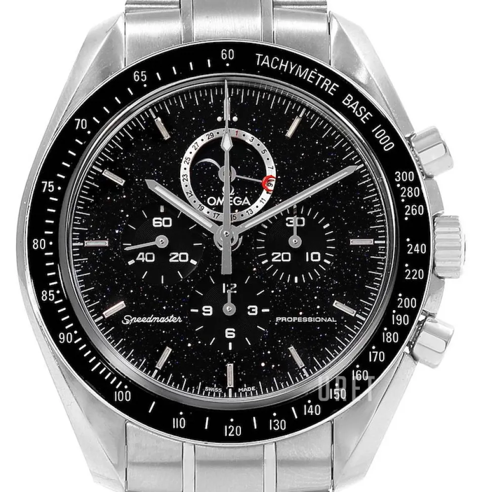 Speedmaster Moonwatch Professional Moonphase 44.25mm Svart/Stål Ø44.25 mm