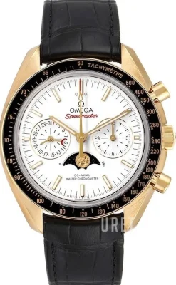 Speedmaster Moonwatch Silverfärgad/Läder Ø44.25 mm