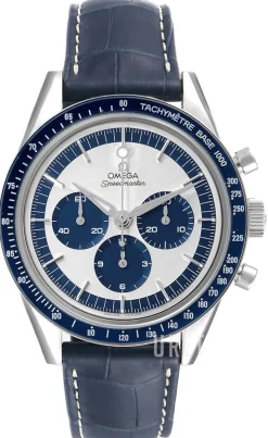 Speedmaster Moonwatch Silverfärgad/Läder Ø39.7 mm