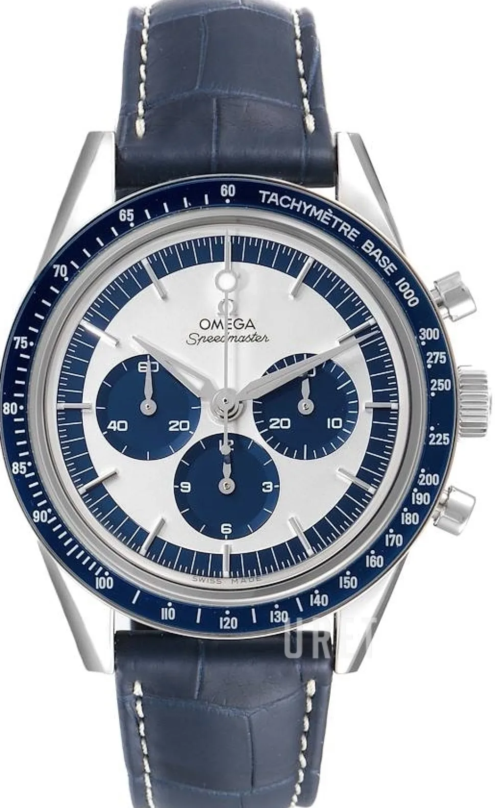 Speedmaster Moonwatch Silverfärgad/Läder Ø39.7 mm