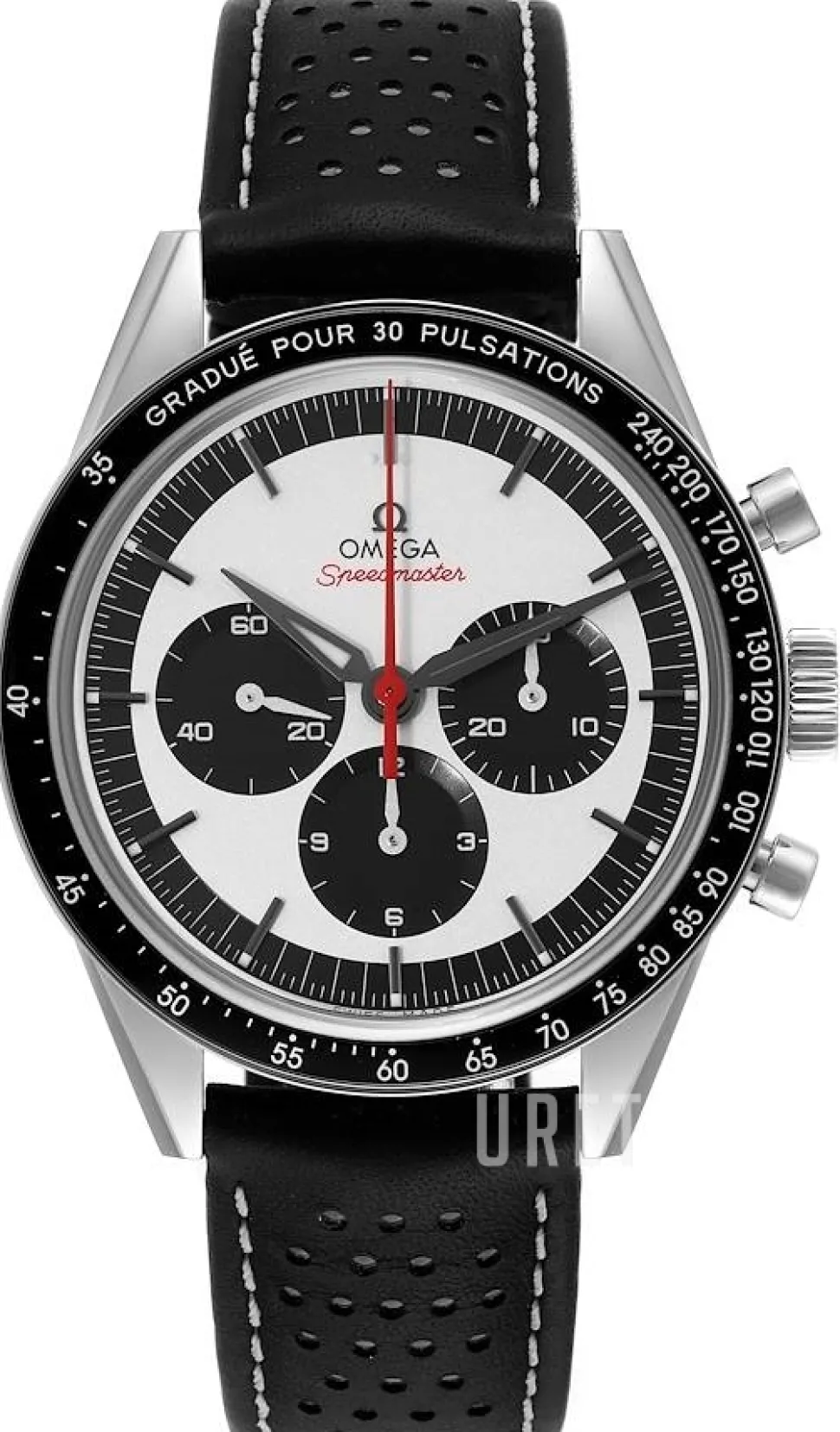 Speedmaster Moonwatch Silverfärgad/Läder Ø39.7 mm