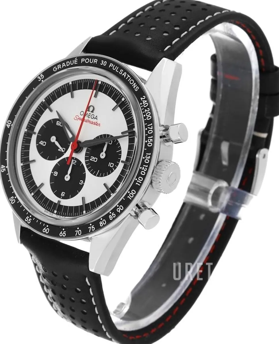 Speedmaster Moonwatch Silverfärgad/Läder Ø39.7 mm