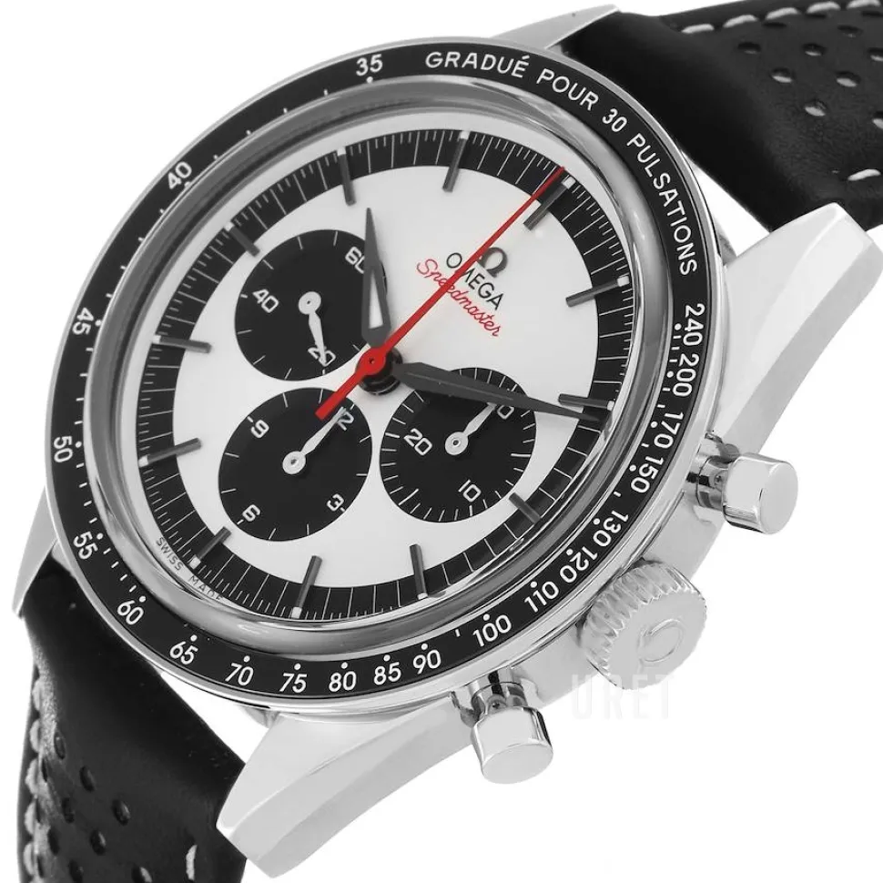 Speedmaster Moonwatch Silverfärgad/Läder Ø39.7 mm