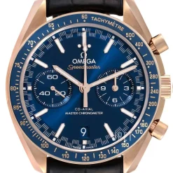 Speedmaster Racing Blå/Läder Ø44.25 mm