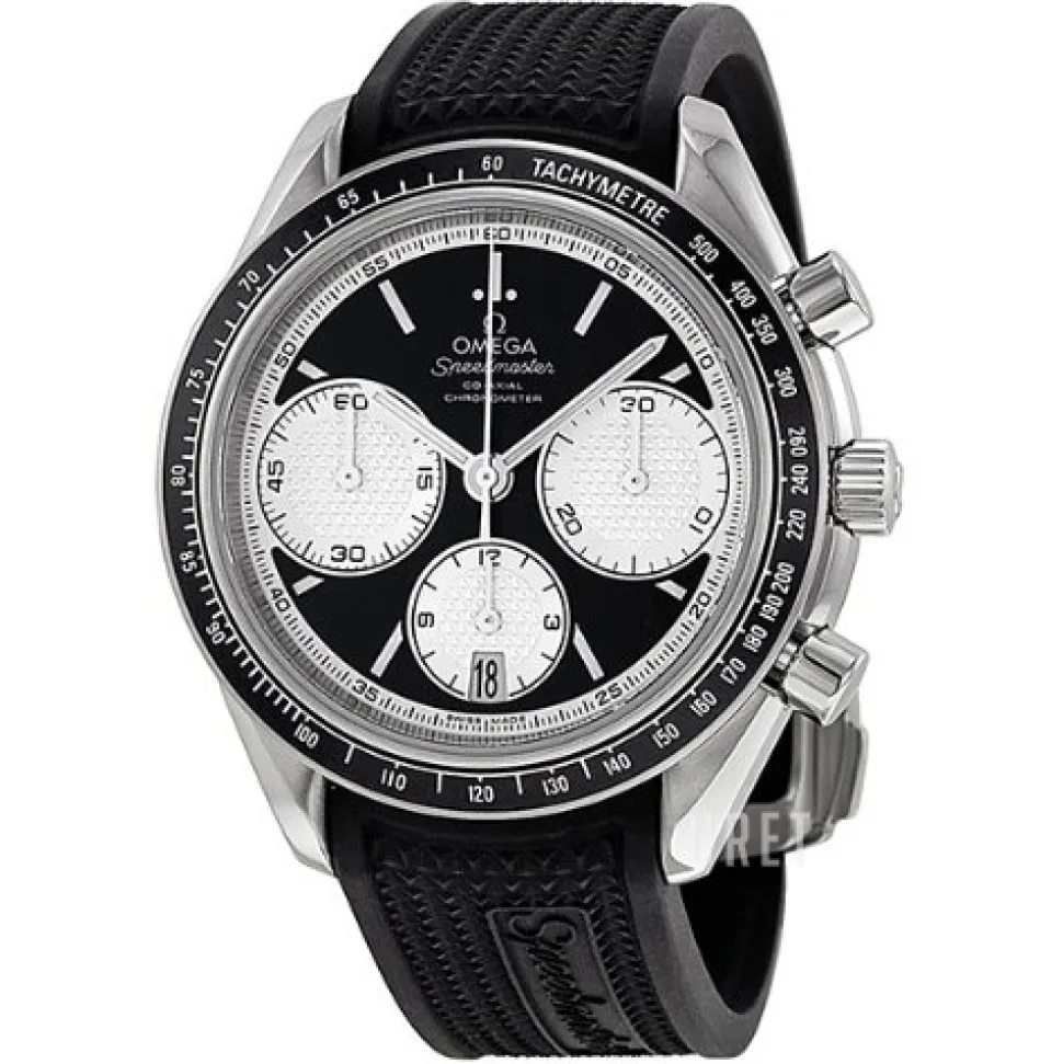 Speedmaster Racing Co-Axial Chronograph 40mm Svart/Gummi Ø40 mm