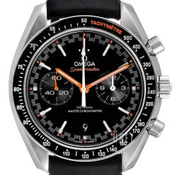 Speedmaster Racing Svart/Läder Ø44.25 mm