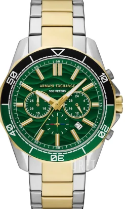 Spencer Grön/Guldtonat stål Ø44 mm