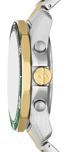 Spencer Grön/Guldtonat stål Ø44 mm