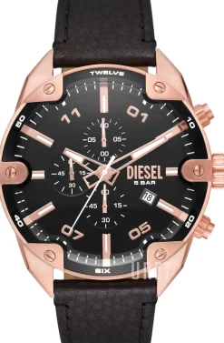 Spiked Svart/Läder Ø49 mm