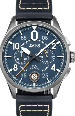 Spitfire Blå/Läder Ø42 mm