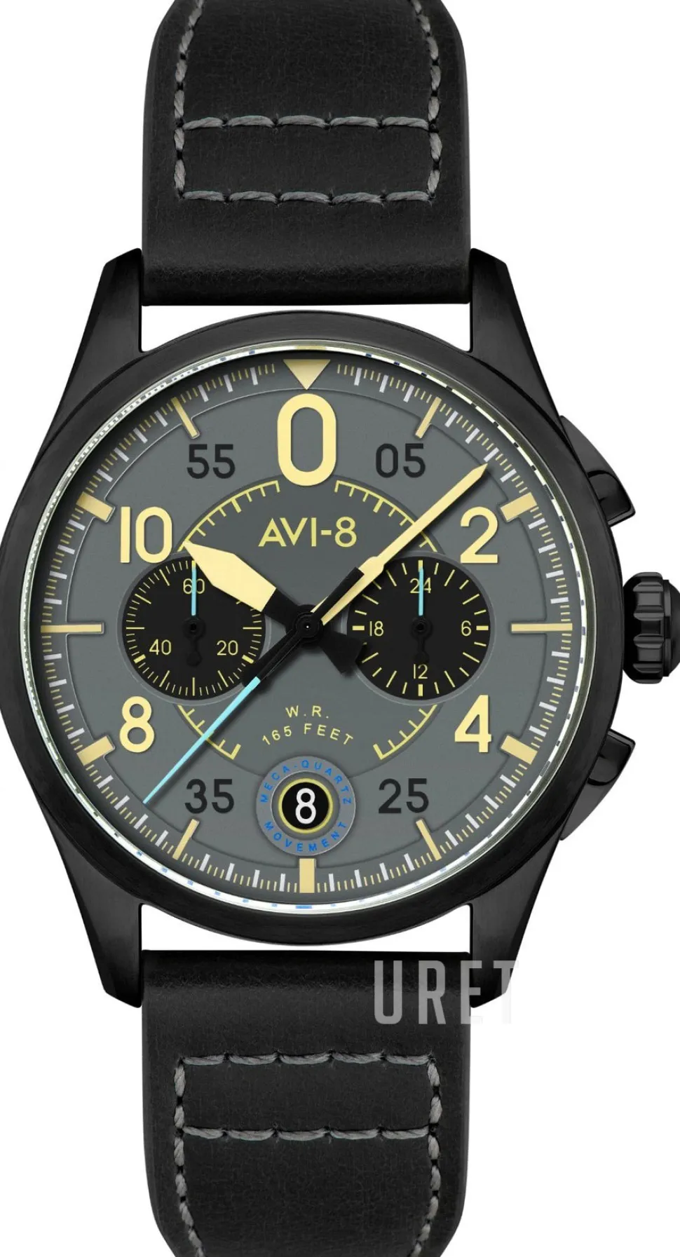 Spitfire Grå/Läder Ø42 mm