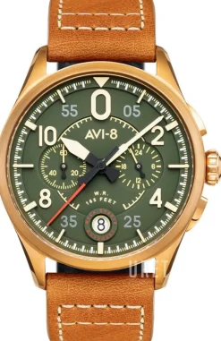 Spitfire Grön/Läder Ø42 mm