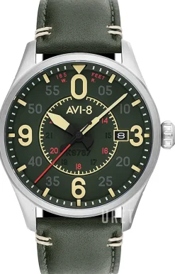 Spitfire Grön/Läder Ø42 mm