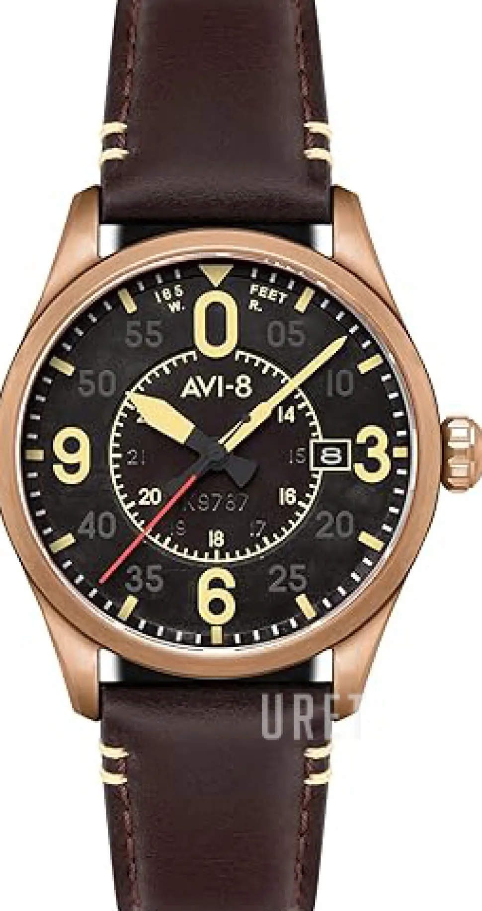 Spitfire Svart/Läder Ø42 mm