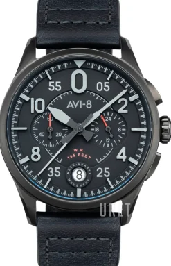 Spitfire Svart/Läder Ø42 mm